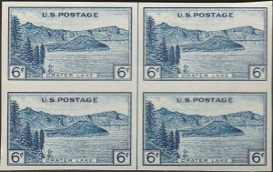 # 761 Mint No Gum As Issued Vertical Line Dark Blue Crater Lake National Parks