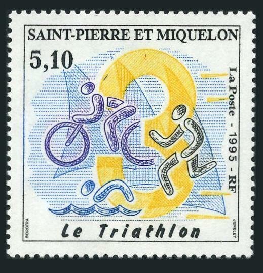 St Pierre & Miquelon 611,MNH.Michel 688. Triathlon 1995.