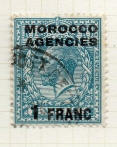 Morocco Agencies French Zone 1917-24 Issue 1F. Optd Surcharged NW-180696