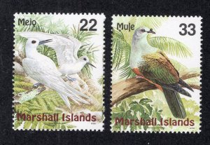 Marshall Islands 1999 22c & 33c Birds, Scott 685-686 MNH, value = $1.10