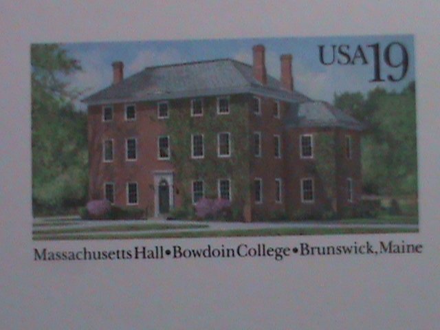 ​UNITED STATES-1993-BOWDOIN COLEGE-BRUNSWICK-MAINE-MNH- POST CARD-VERY FINE