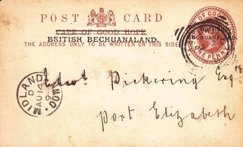 1895, British Bechuanaland overprinted C.G.H., See Remark (2883)