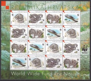 Croatia, Fauna, WWF, Snakes MNH / 1999