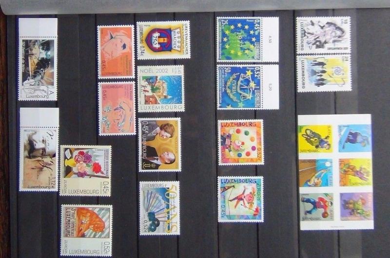 Luxembourg 2001 2003 Issues Sports Europa Xmas Wedding Communities etc MNH