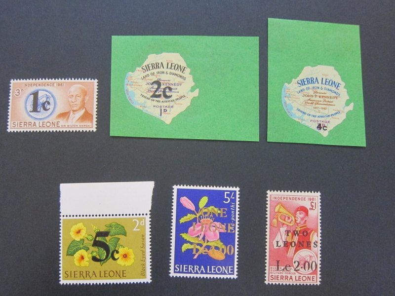 Sierra Leone 1965 Sc 280-85 set MNH