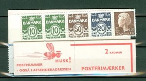 Denmark. 1979. Booklet 2 Kr. Mnh. 2 x 10+50+20 Ore Waves + 110 Ore Queen. 