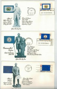 USA FLAGS COMPLETE SET OF 50 STATE SLOGAN CANCELS Fleetwood Cachets COLLECTION