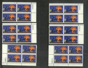 UNITED STATES (198) Blocks/Plate Blocks/Strips Stamps ALL Never Hinged FV=$67+