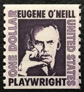 1973 Scott #1305c, $1.00, EUGENE O'NEILL - PLAYWRIGHT - Single Shiny Gum - MNH