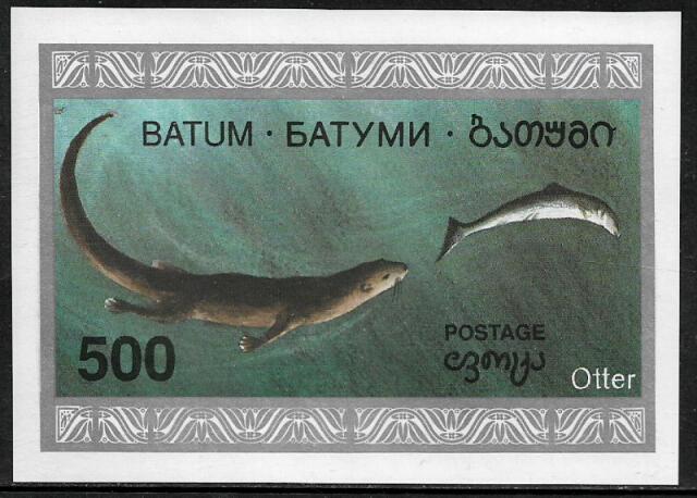 Batum MNH S/Sheet - Otter - Marine Life