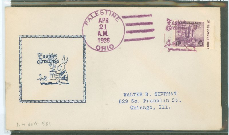 United States #731a   (Fancy Cancel)