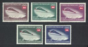 Paraguay Winter Olympic Games Innsbruck 5v SC#783-787