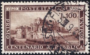Italy 1949 Sc 518 U VF  Key issue 2011 SCV is $125.00