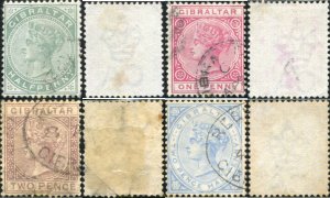 776997 USED GIBRALTAR 1886 REINA VICTORIA