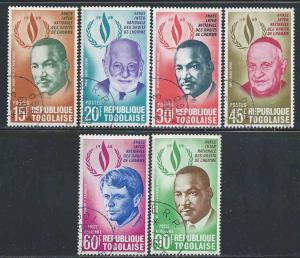 Togo  # 665-68, C102-03 ~ 1969 ~ Ucto, MX, Fillers ~ cv 1.30
