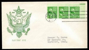 U.S. Scott 804 (3) Electric Eye FDC Post Marked in Washington, DC