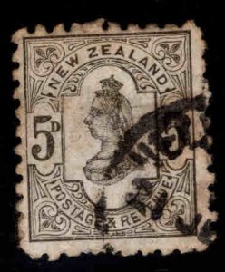 New Zealand Scott 69 Used 1891-1895 Victoria wmk 62,