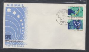 Papua New Guinea #343a (1972 South Pacific pair) unaddressed  cachet FDC #3