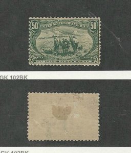 United States, Postage Stamp, #291 Mint Hinged, 1898 Western Miner