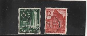 Germany  Scott#  492-3  Used