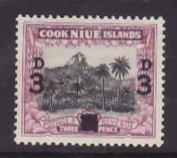 Niue-Sc#76- id9-unused hinged set-Mt Ikurangi-1940-