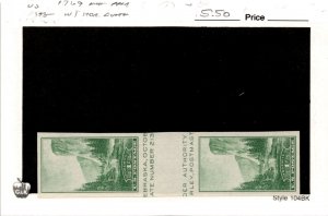 United States Postage Stamp, #769 Mint Gutter Pair, 1935 Yosemite (AD)