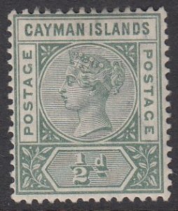 Cayman Islands 1, SG1a MVLH CV $15.00