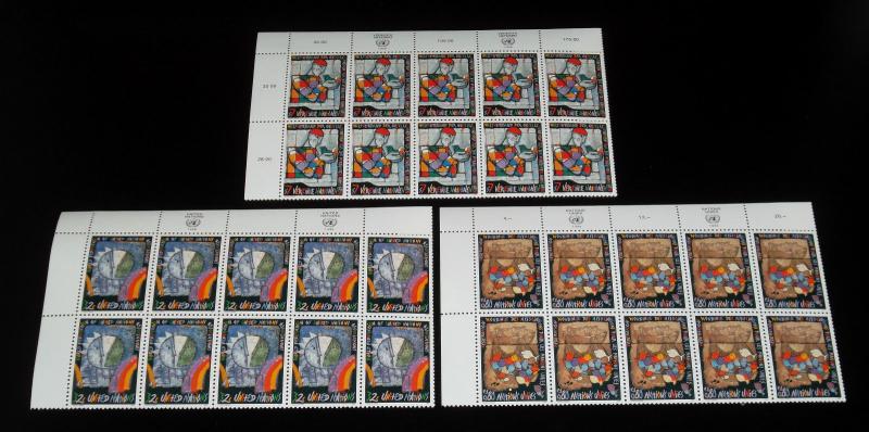 U.N, 1996, W.F.U.N.A. ISSUE, INSC. BLKS/10, ALL 3 OFFICES, NICE!! LQQK!!