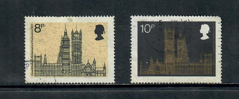 G.B 1972 COMMEMORATIVES  SET PARLIAMENTARY CONFDERENCE USED  h 080421