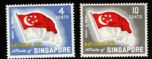 SINGAPORE SG59/60 1960 NATIONAL DAY MOUNTED MINT