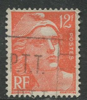 France - Scott 652 - General Definitive Issue -1951 - Used -12fr Stamp