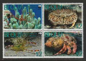 BEQUIA - CRABS WWF MNH