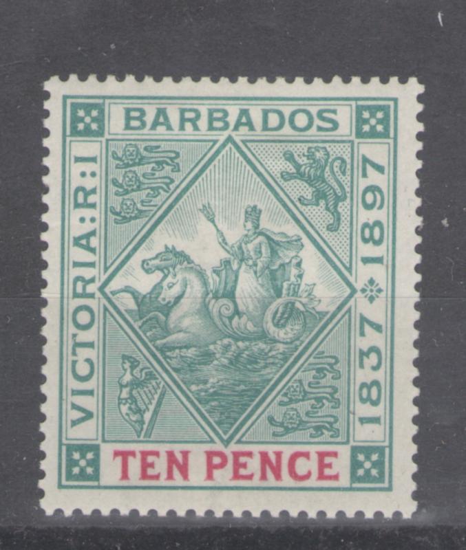 Barbados 1897 Victoria Jubilee 10p Scott # 88 MH