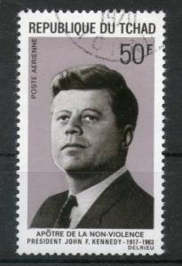 CHAD - TCHAD 1969 FAMOUS PEOPLE, J. F. KENNEDY, APOSTLES OF NON-VIOLENCE Canc...