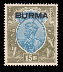 MOMEN: BURMA SG #17 1937 MINT OG LH XF £900 LOT #67412*