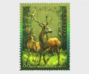 2006 Latvia Deer (Scott 660) MNH