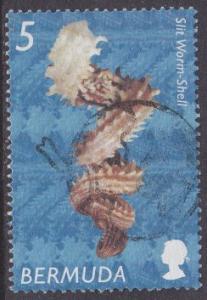 Bermuda sc#837 2002 5c Shells used