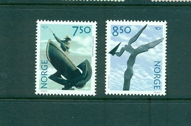 Norway - Sc# - 1327-8. 2002 Sculptures. MNH 4.50.