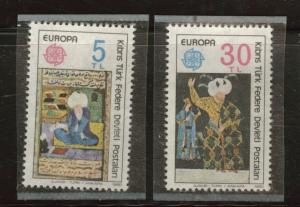 TURKEY Norther Cyprus Scott 83-84 Europa 1980 MNH** set