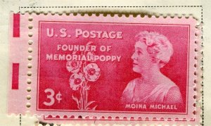 USA; 1948 early Commemorative Series Mint hinged 3c. value, M. Michael