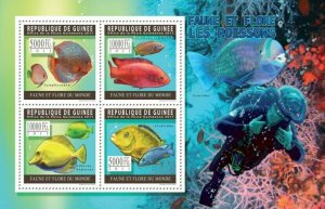 Guinea 2011 - Fishes. Y&T 5590-5593, Mi 8294-8297