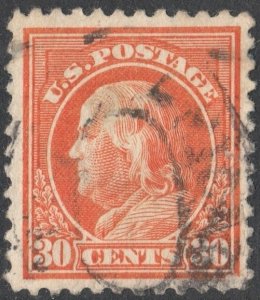 SC#516 30¢ Franklin Single (1917) Used