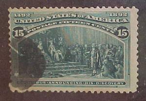 US STAMP #278 CAT.$72.50