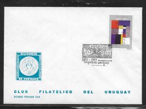 Uruguay 1707 Hector Ragni Painting Unadderssed FDC