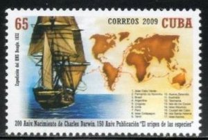 CUBA Sc# 4934b   CHARLES DARWIN   2009  MNG