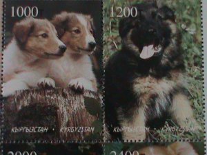 ​KYRGYZSTAN-WORLD FAMPUS LOVELY DOGS-MNH SHEET, VERY FINE-HARD TO FIND