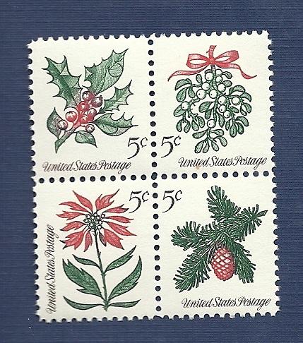 1254-57 5c Christmas series VF/MNH/OG