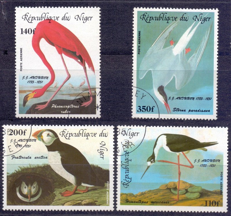 Niger. 1985. 920-23. Odabon Birds. USED.