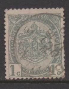 Belgium  Scott#  82   used  single