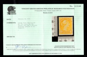 MOMEN: CANADA STAMPS SC # 35ai MINT OG NH GREENE CERT XF LOT #69027*